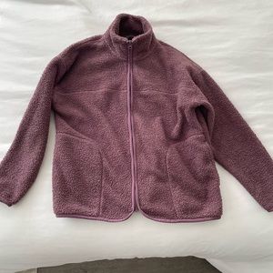 Frank & Oak Sherpa zip-up.